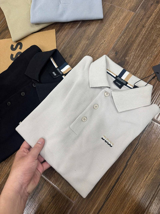 BOSS Piqué Polo Shirt 100% Cutton