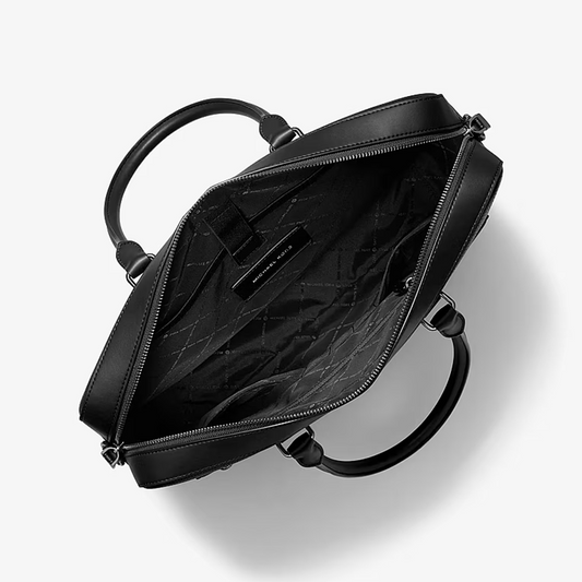 Jet Set Pebbled Leather Briefcase