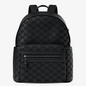 Jet Set Medium Logo Debossed Pebbled Leather Backpack