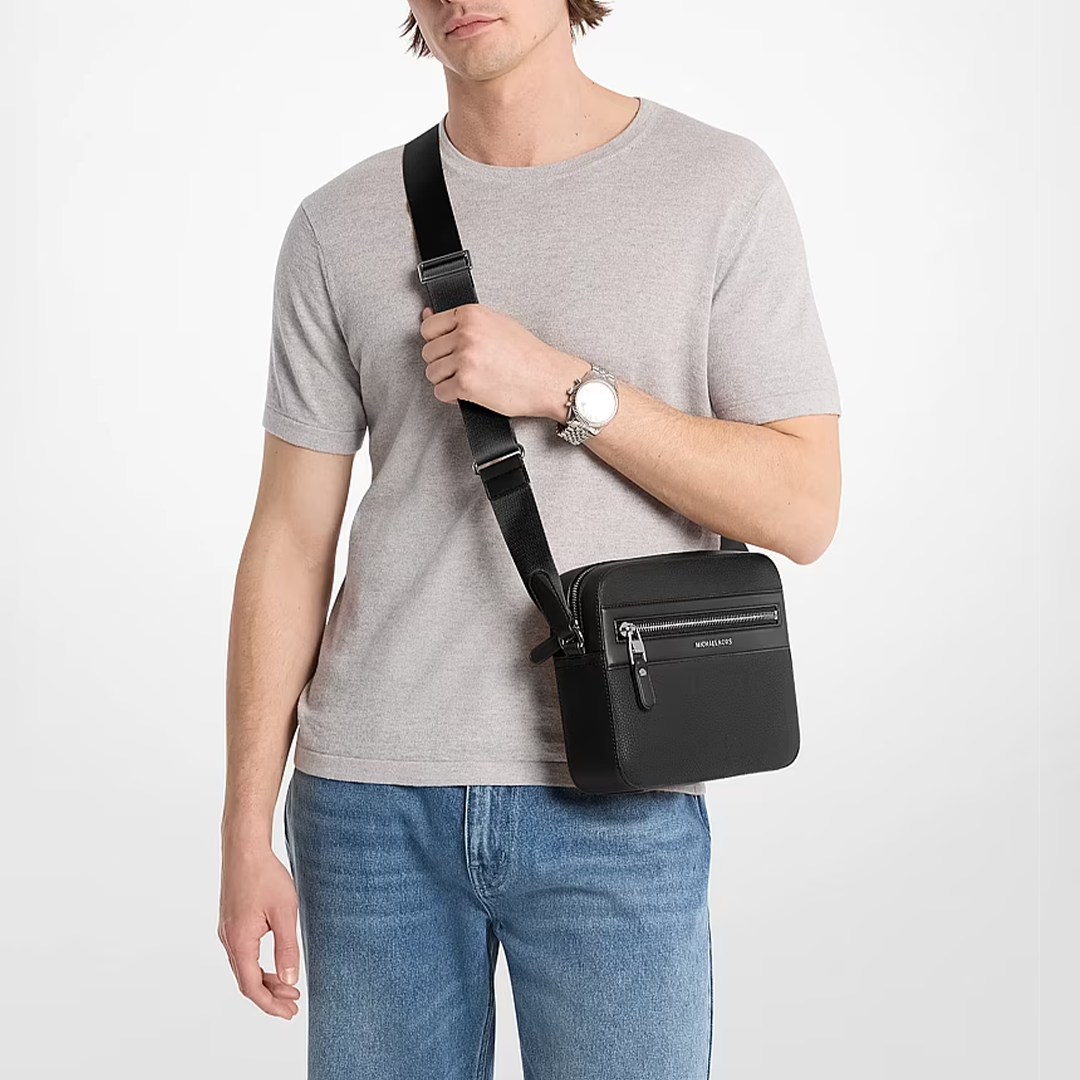 Pebbled Leather Cross body Bag